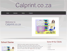 Tablet Screenshot of calprint.co.za